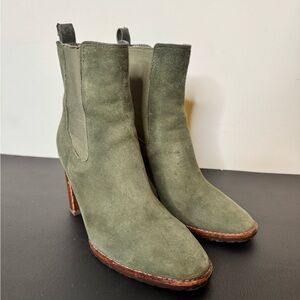 Polo by Ralph Lauren Green Suede Heeled Boots